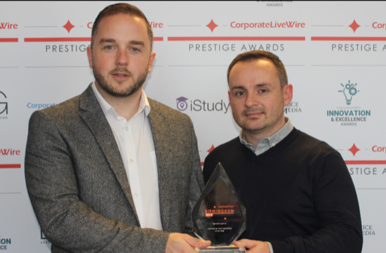Commercial Heating service provider of the year 2019 Live wire award